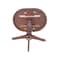 International Concepts Round 36 in Rd Top Pedestal Table, 12 in Leaf, 40.9 inH, Adjustable Height, Rich Mocha, 36 in W, Wood K15-36RXT-27B-6B-2 - alternate 6